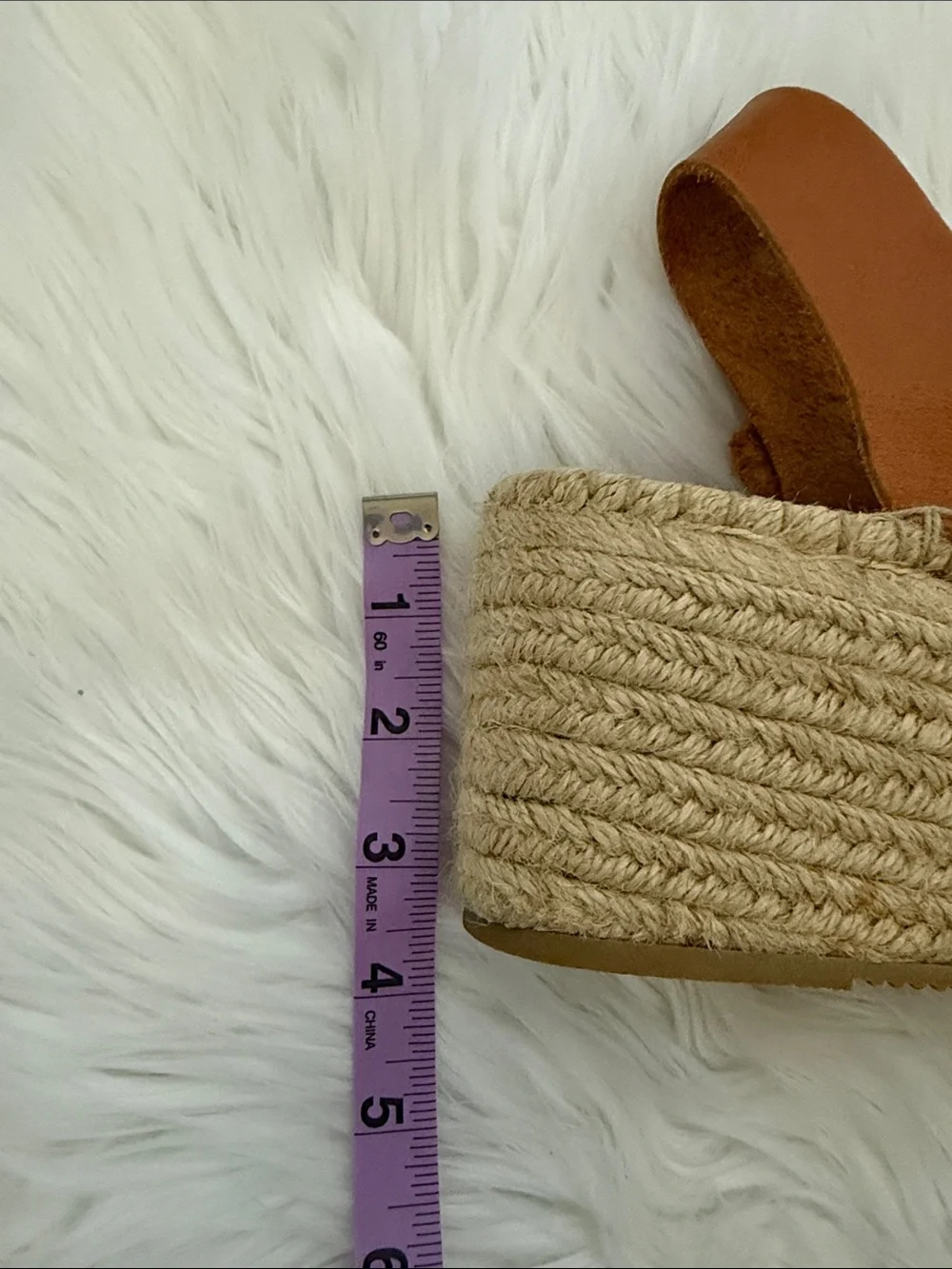 Soludos Tan Leather Espadrille Sandal with Ankle Strap Size 8